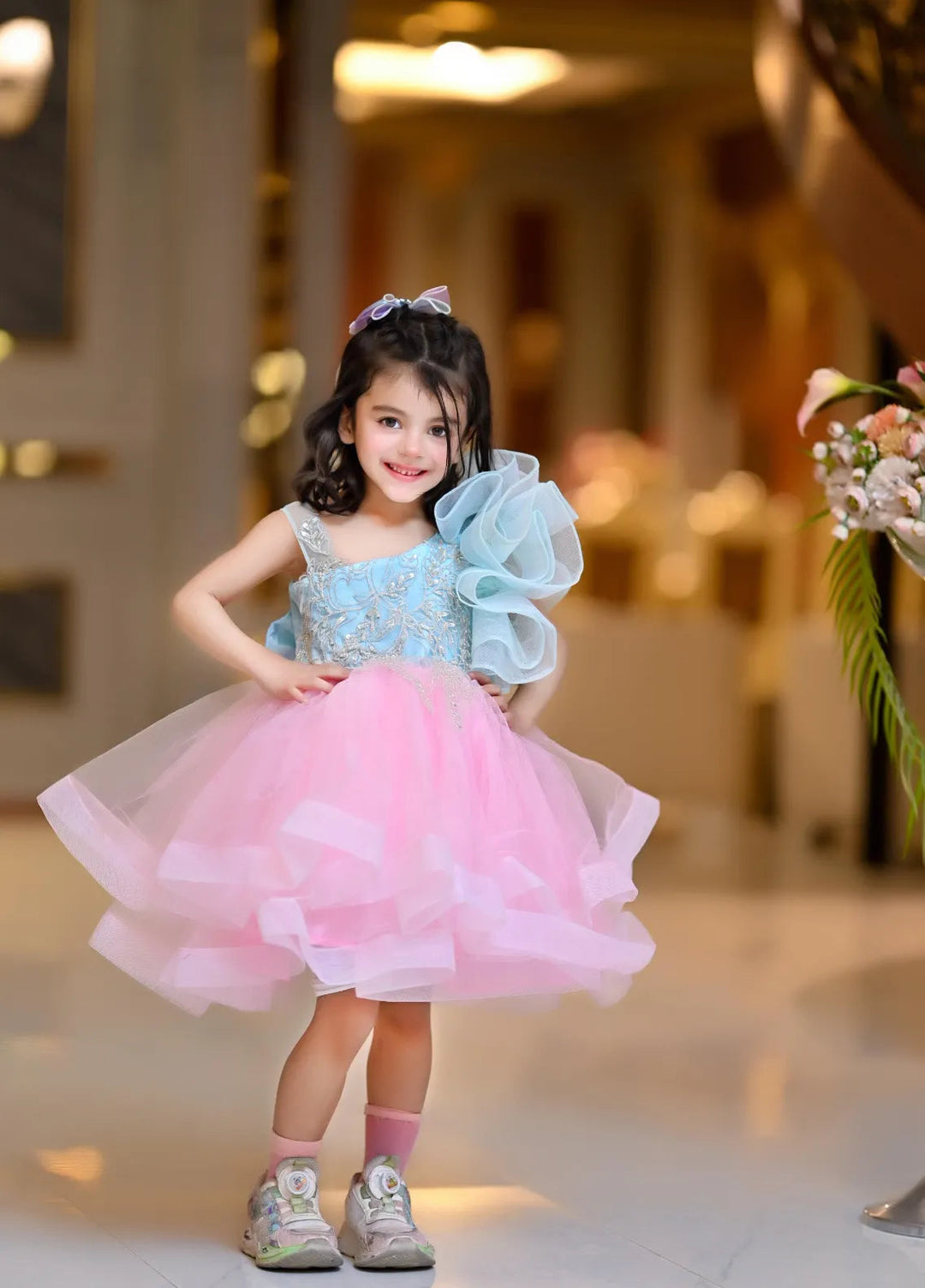 Fashion With Style Hub Pret Plain Net 1 Piece Ophira Frock