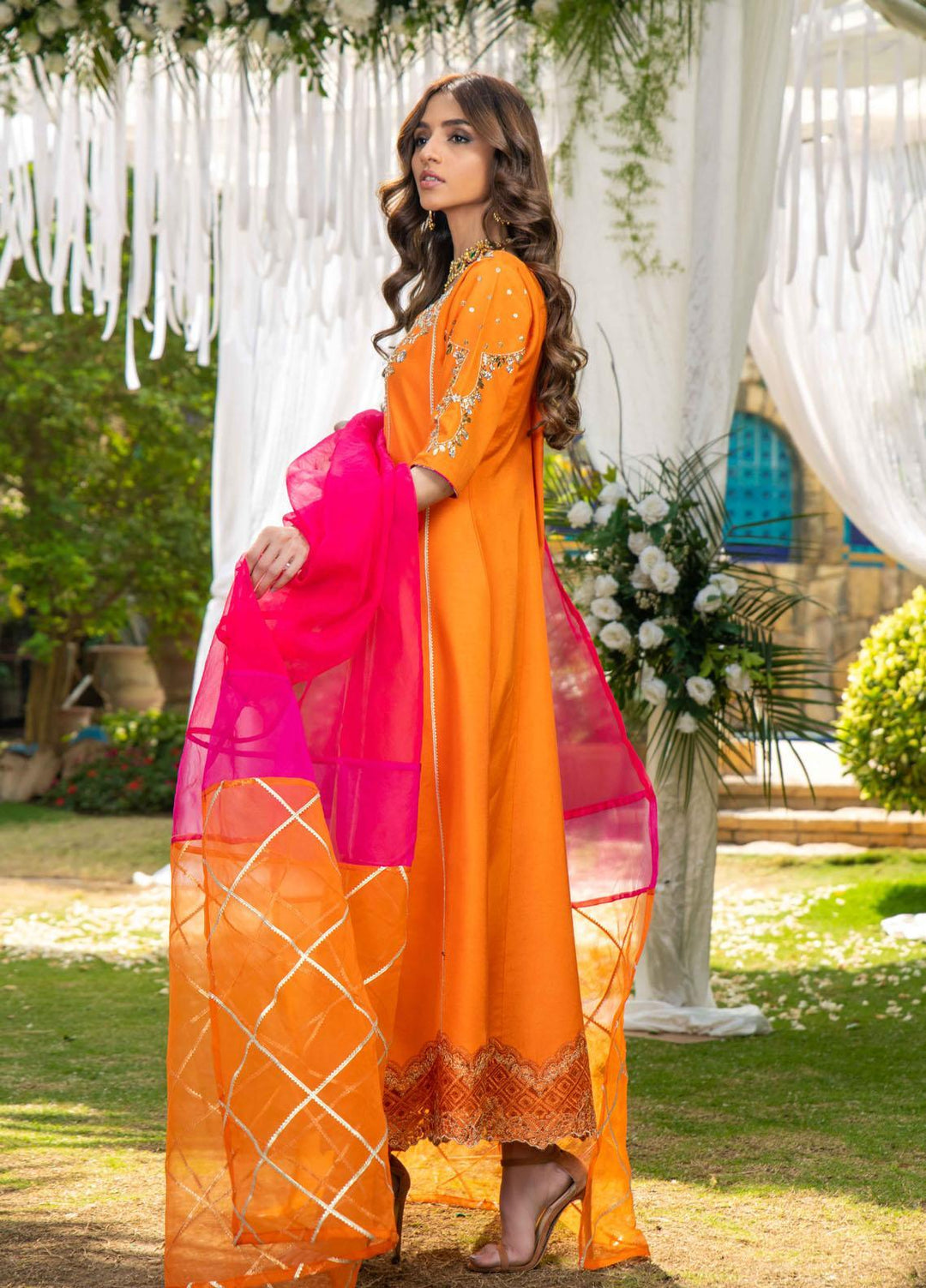 Fatima Khan Luxury Pret  Silk Shirt 5004 MEHR