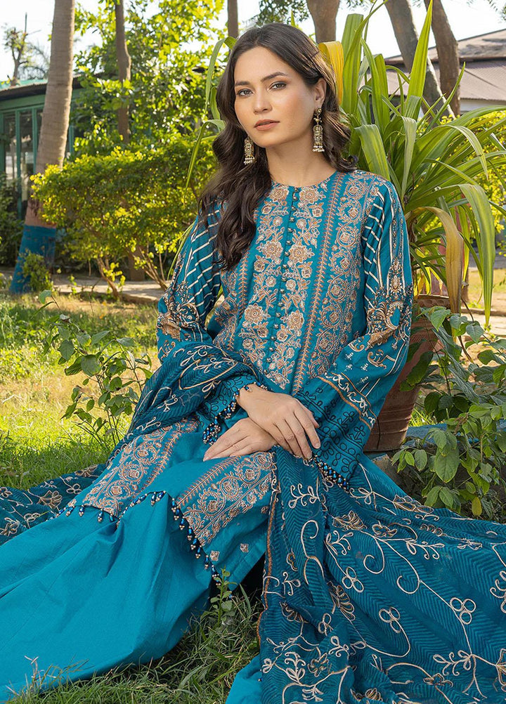 Faustina By Salitex Embroidered Lawn Suits Unstitched 3 Piece ST23F WK-01091AUT - Summer Collection