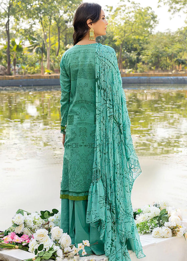 Faustina By Salitex Embroidered Lawn Suits Unstitched 3 Piece ST23F WK-01093BUT - Summer Collection