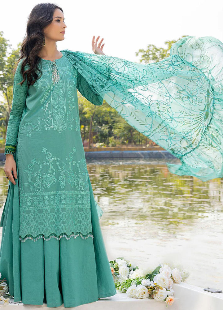 Faustina By Salitex Embroidered Lawn Suits Unstitched 3 Piece ST23F WK-01093BUT - Summer Collection