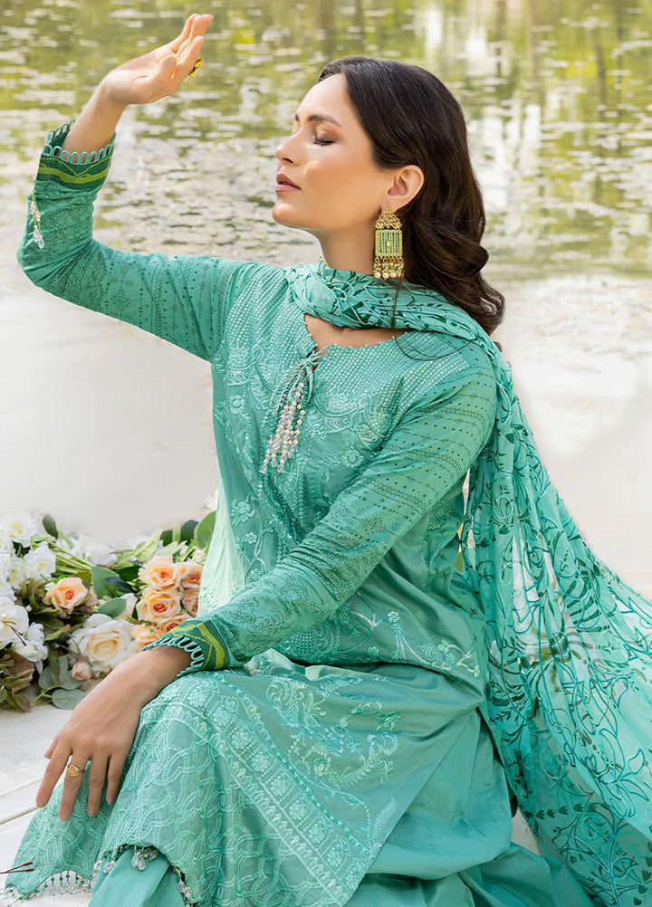 Faustina By Salitex Embroidered Lawn Suits Unstitched 3 Piece ST23F WK-01093BUT - Summer Collection