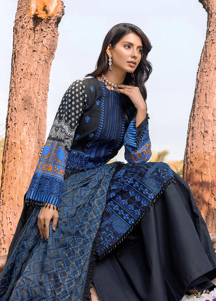 Faustina By Salitex Embroidered Lawn Suits Unstitched 3 Piece ST23F WK-01094BUT - Summer Collection