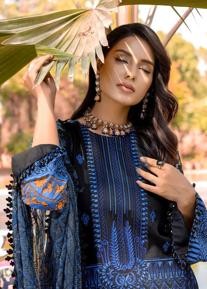 Faustina By Salitex Embroidered Lawn Suits Unstitched 3 Piece ST23F WK-01094BUT - Summer Collection