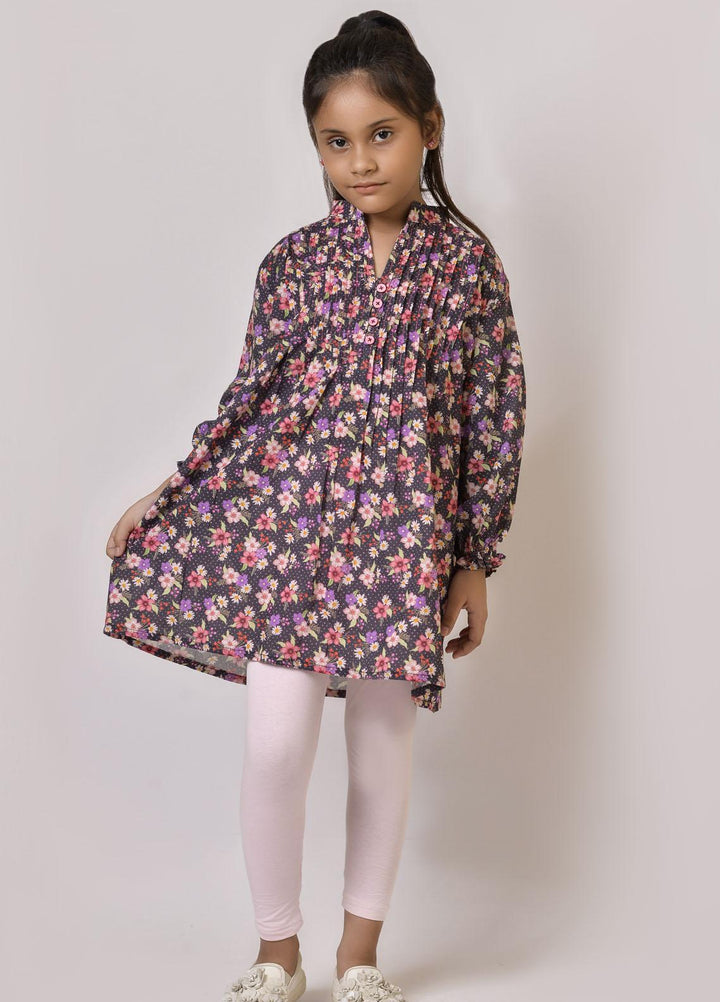 Fauve Lawn Fancy Pret 2 Piece Suit for Girls -  FCG-026 Black