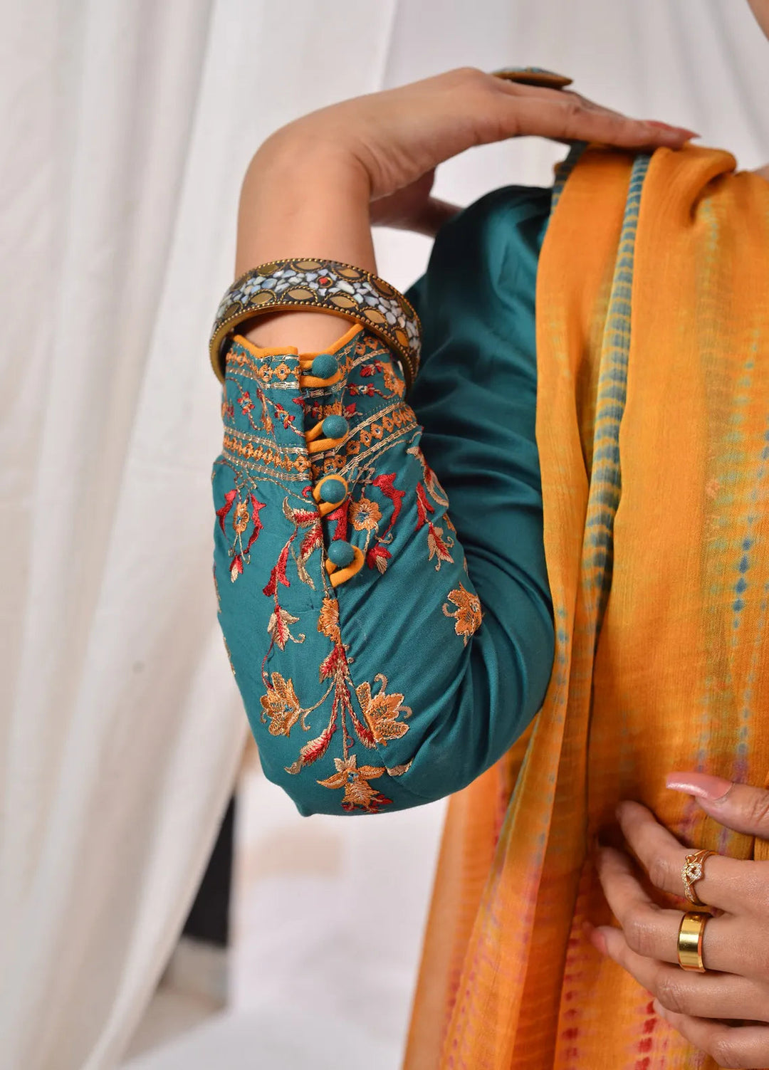 Fauve Pret Embroidered Cotton 3 Piece Suit NWSF - 008