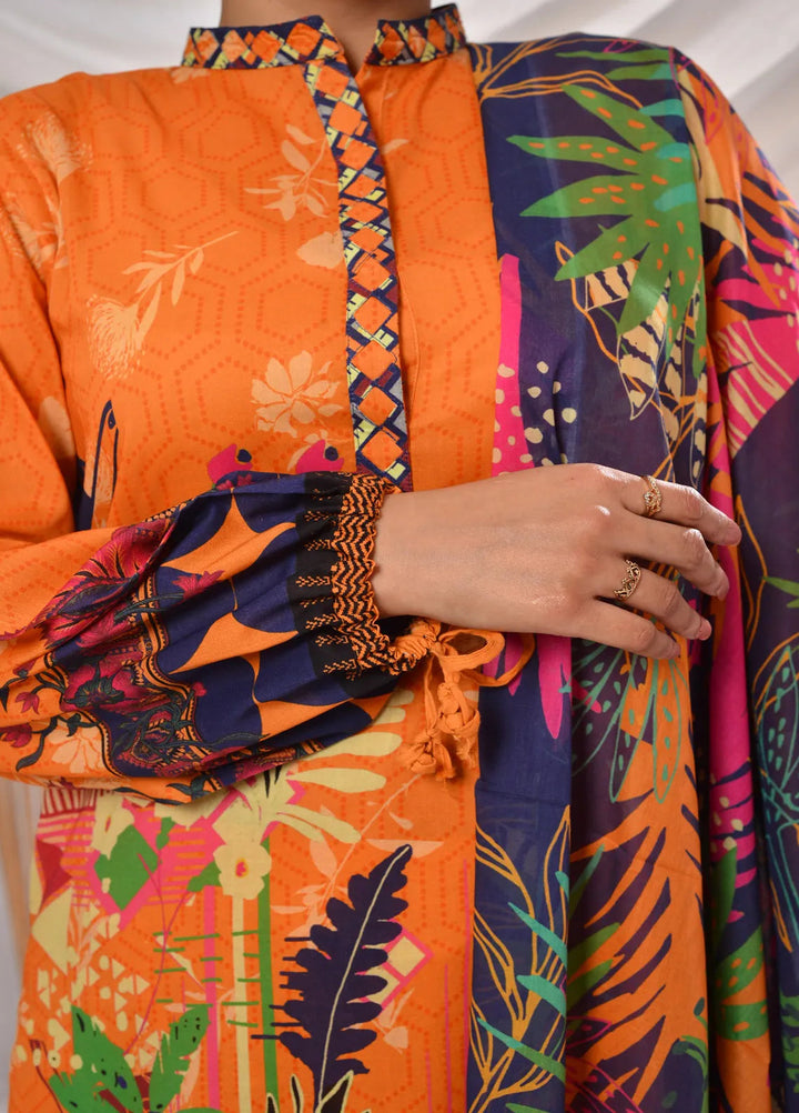 Fauve Pret Printed Lawn 3 Piece Suit NWFC - 007