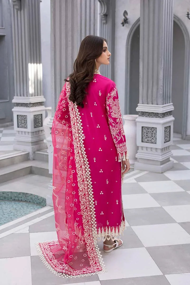 Husn E Adaa by Maham Sultan Unstitched Embroidered Lawn 3 Piece Suit MS26UHA Mahpari - Lawn Collection