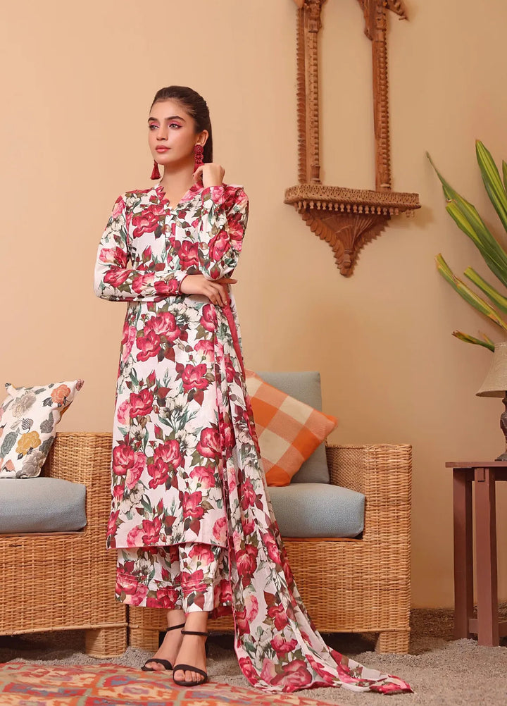 Feathers Pret Printed Lawn 3 Piece Suit Aaina