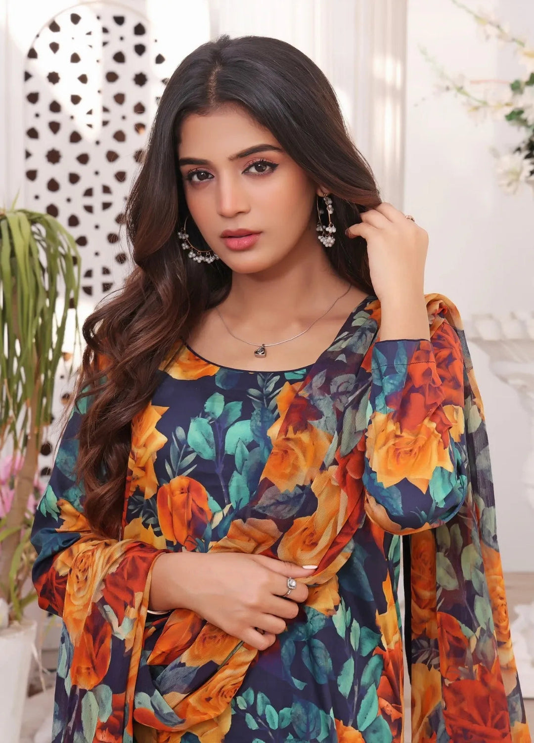 Feathers Pret Printed Lawn 3 Piece Suit Aizal