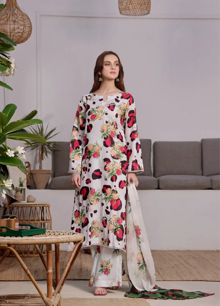 Feathers Pret Printed Lawn 3 Piece Suit Aster