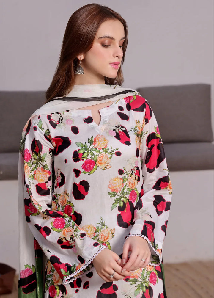 Feathers Pret Printed Lawn 3 Piece Suit Aster