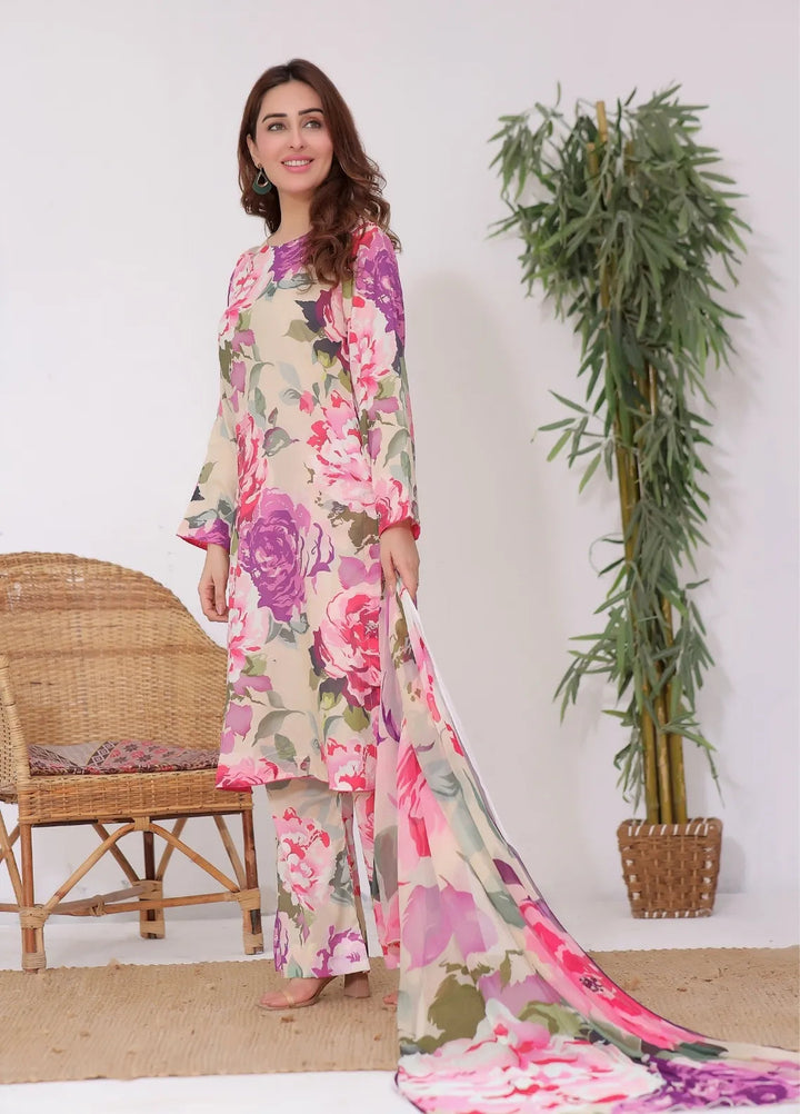 Feathers Pret Printed Lawn 3 Piece Suit Aysel
