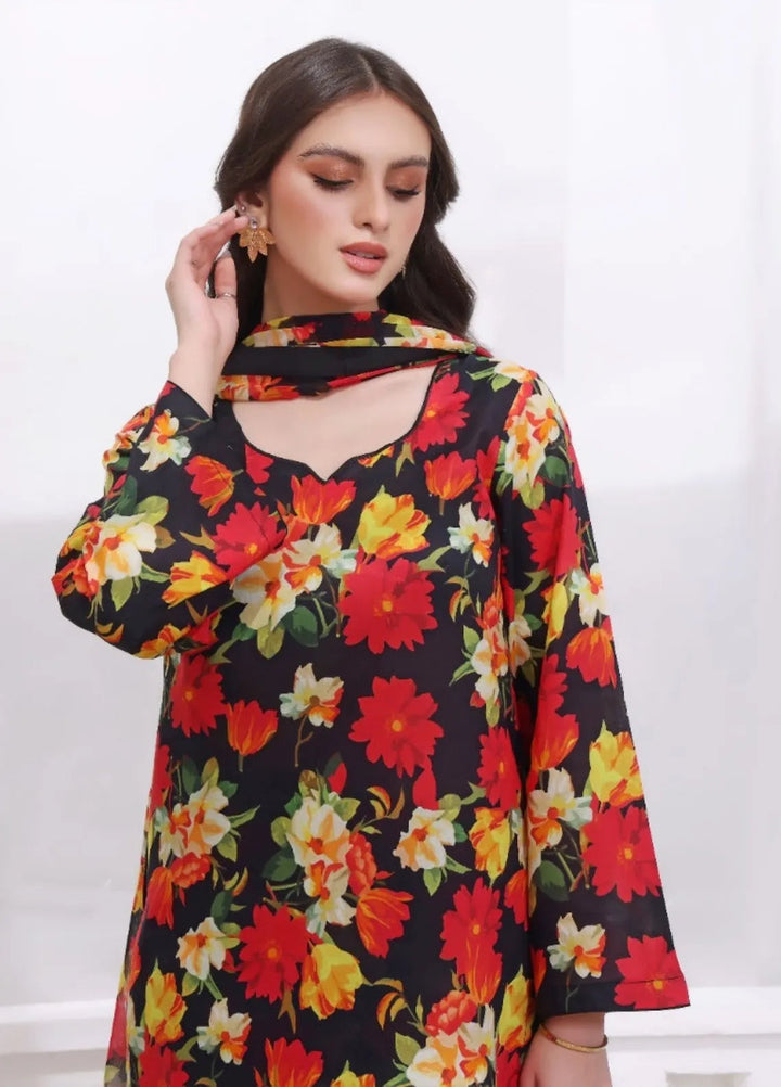 Feathers Pret Printed Lawn 3 Piece Suit Behlol