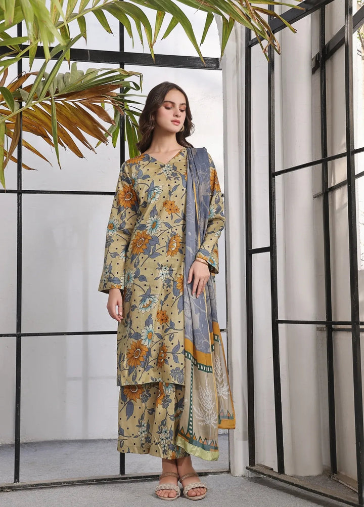 Feathers Pret Printed Lawn 3 Piece Suit Catelyn