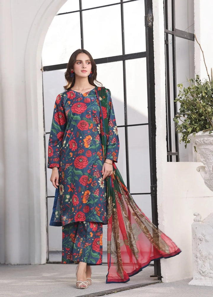 Feathers Pret Printed Lawn 3 Piece Suit Cersei