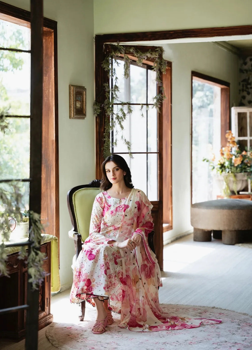 Feathers Pret Printed Lawn 3 Piece Suit Christa