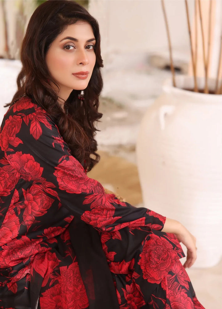 Feathers Pret Printed Lawn 3 Piece Suit Clover