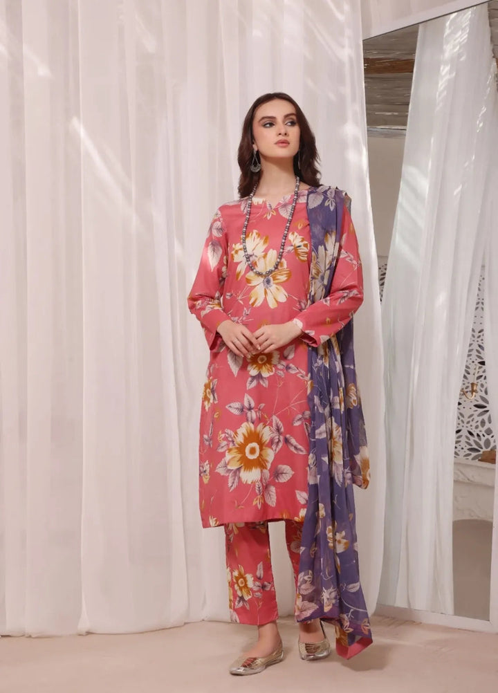 Feathers Pret Printed Lawn 3 Piece Suit Eden Glow