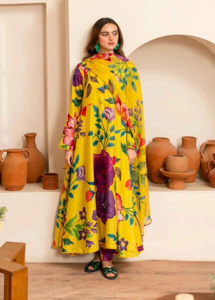 Feathers Pret Printed Lawn 3 Piece Suit Elmir