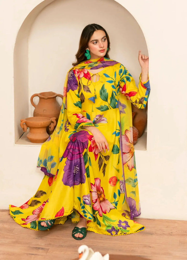 Feathers Pret Printed Lawn 3 Piece Suit Elmir