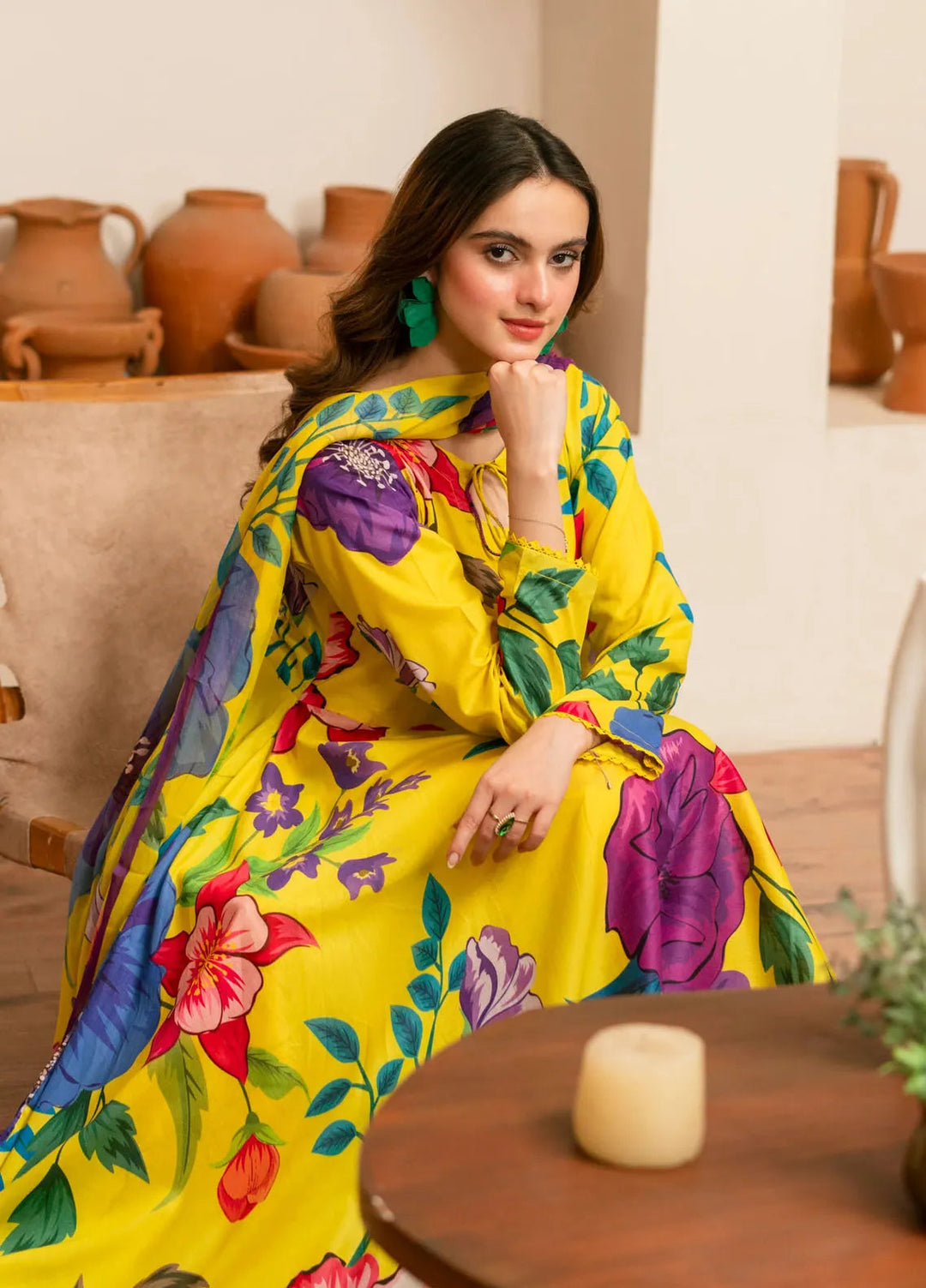 Feathers Pret Printed Lawn 3 Piece Suit Elmir