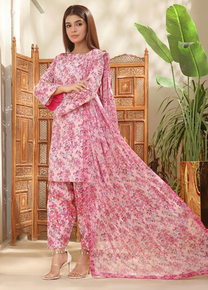 Feathers Pret Printed Lawn 3 Piece Suit Ema