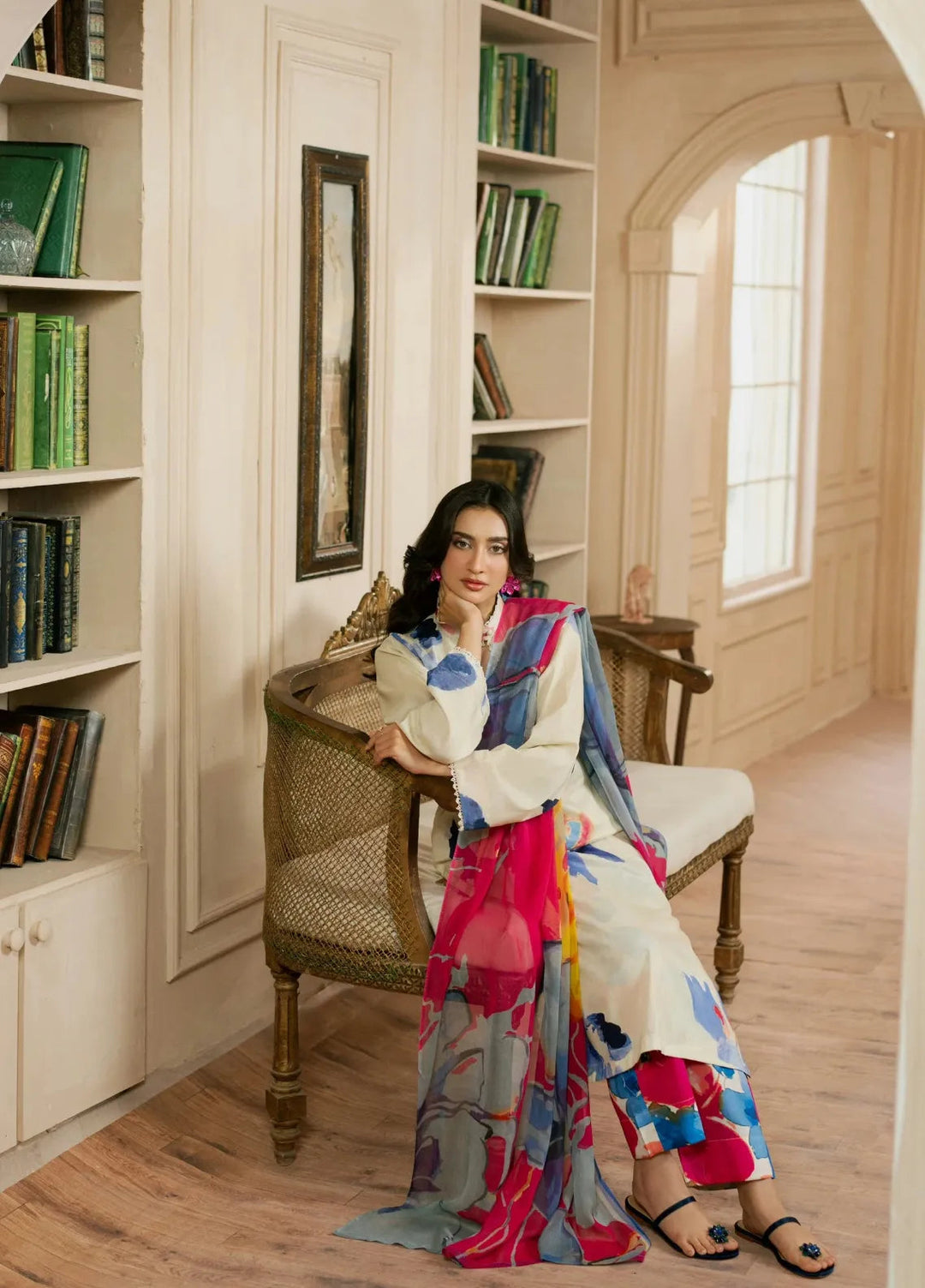 Feathers Pret Printed Lawn 3 Piece Suit Firosh