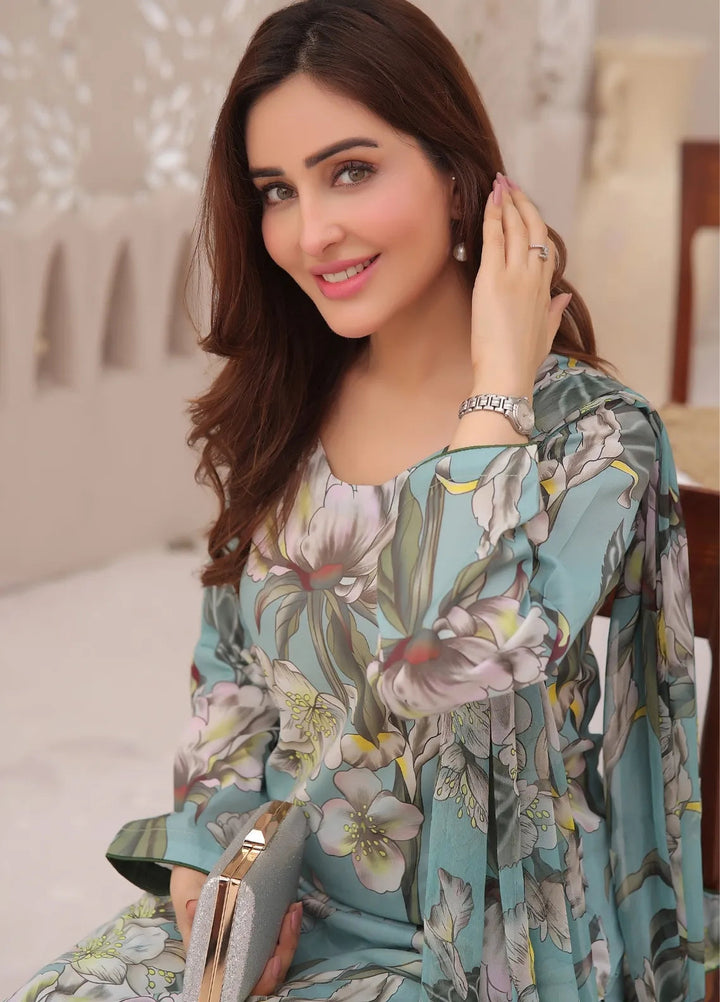 Feathers Pret Printed Lawn 3 Piece Suit French Summer