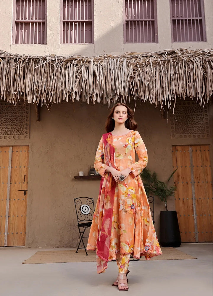 Feathers Pret Printed Lawn 3 Piece Suit Gardenia