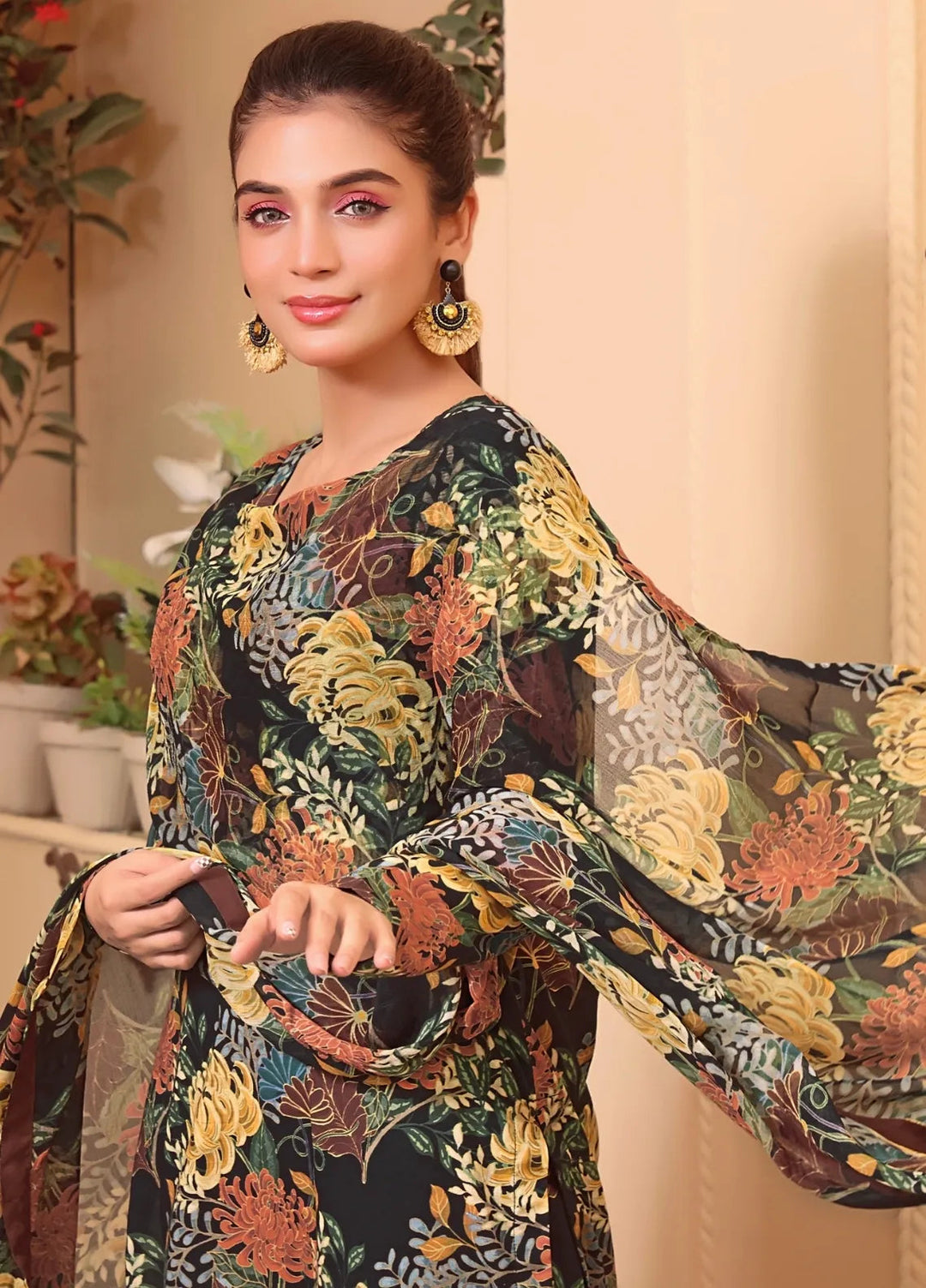 Feathers Pret Printed Lawn 3 Piece Suit Iris