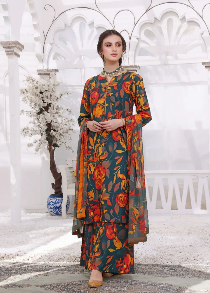 Feathers Pret Printed Lawn 3 Piece Suit Irsa
