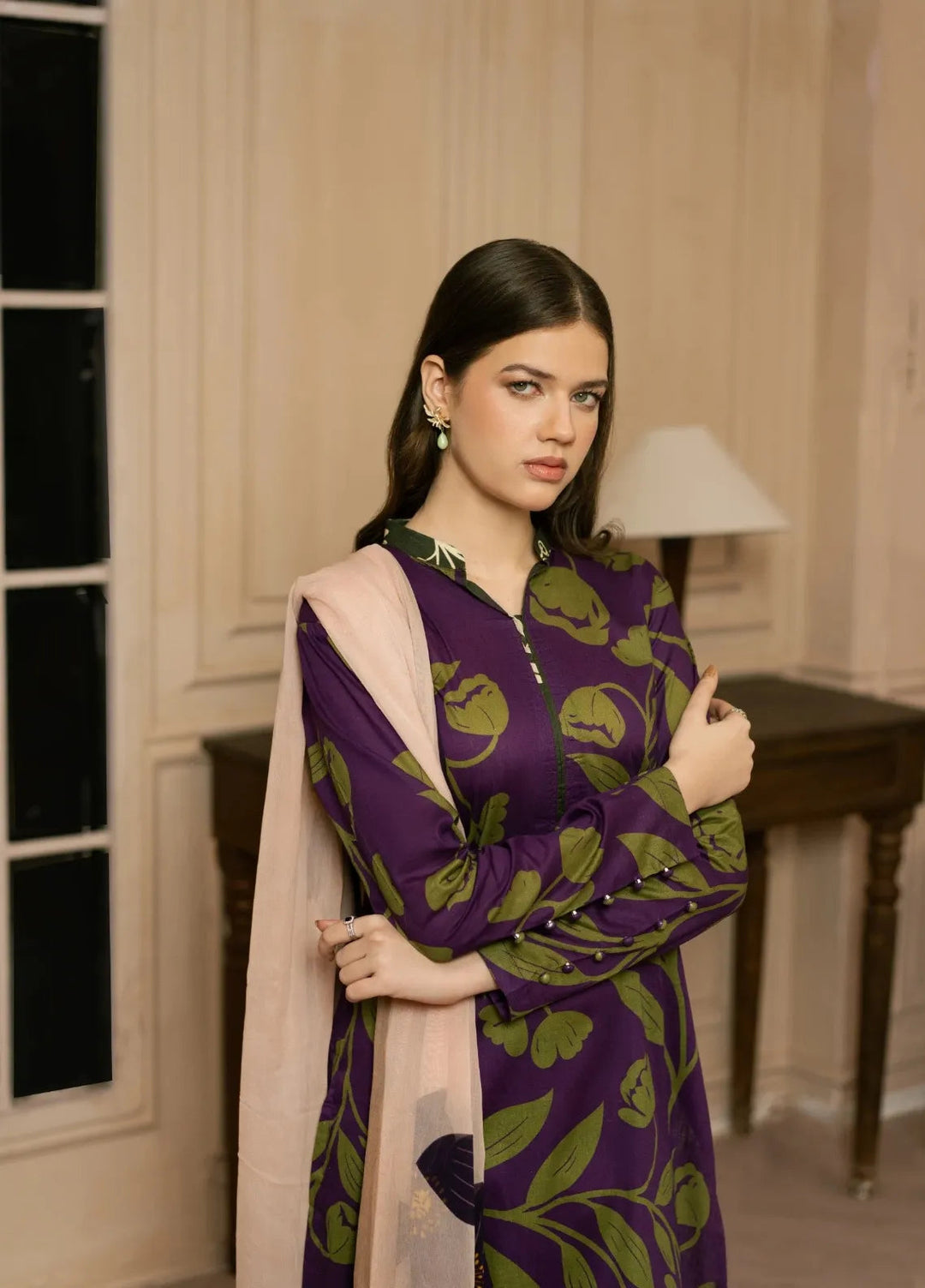 Feathers Pret Printed Lawn 3 Piece Suit Jisr