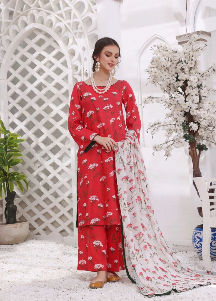 Feathers Pret Printed Lawn 3 Piece Suit Kastoor
