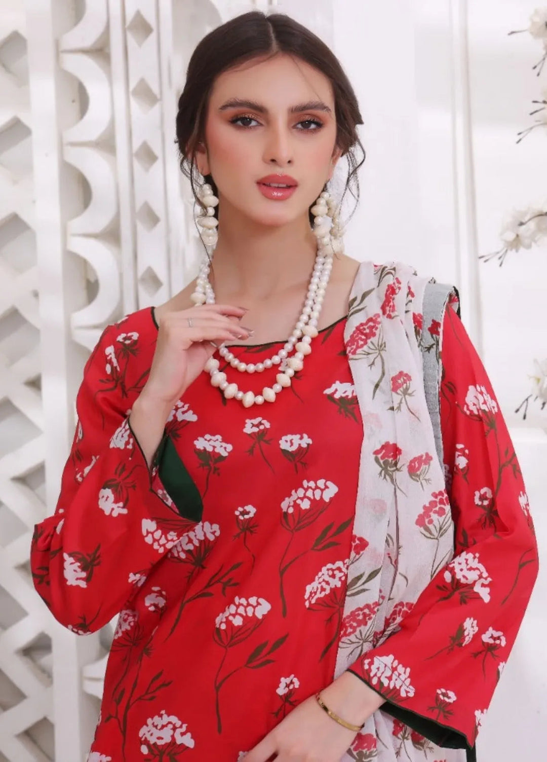 Feathers Pret Printed Lawn 3 Piece Suit Kastoor