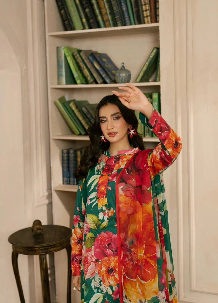 Feathers Pret Printed Lawn 3 Piece Suit Kezmir