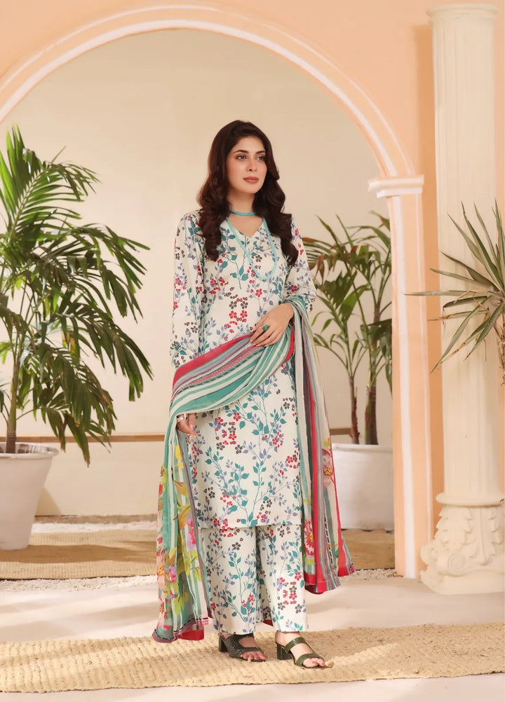 Feathers Pret Printed Lawn 3 Piece Suit Lily