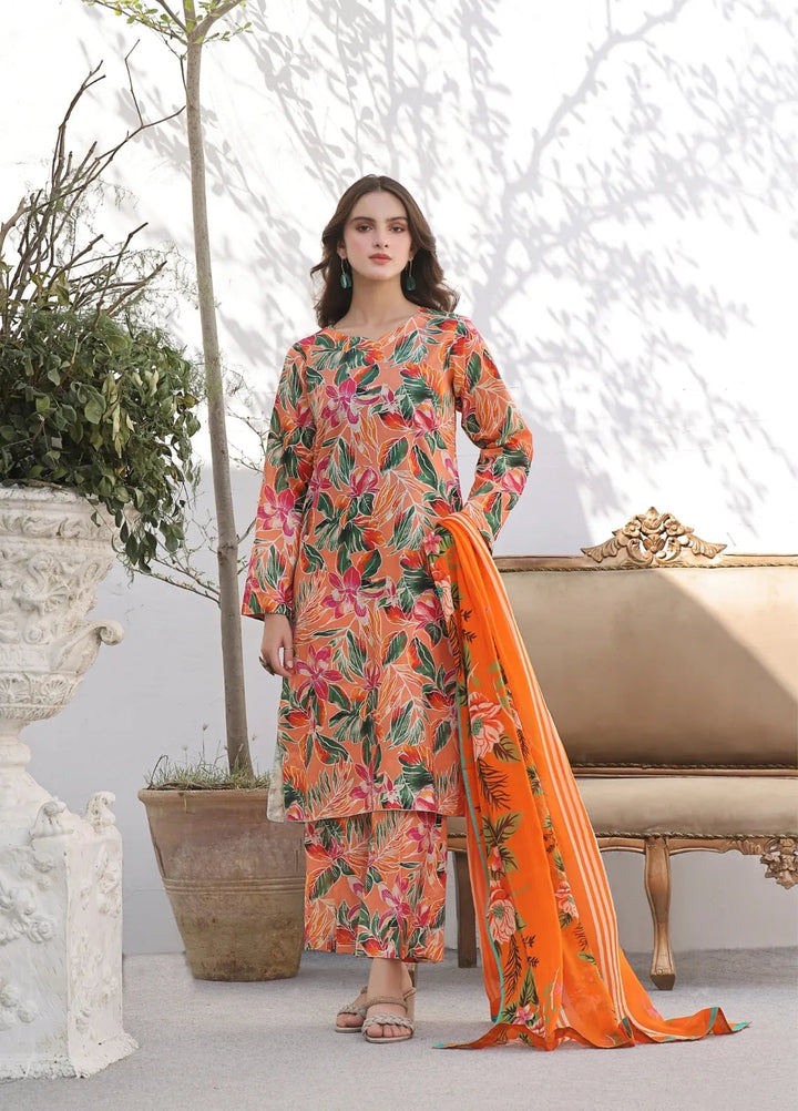 Feathers Pret Printed Lawn 3 Piece Suit Linda