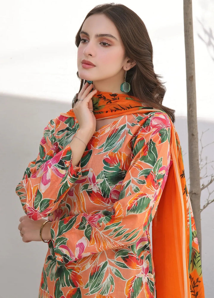 Feathers Pret Printed Lawn 3 Piece Suit Linda