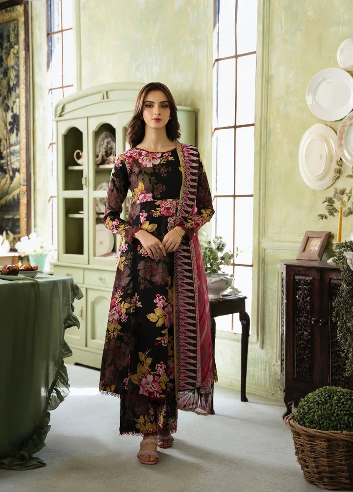 Feathers Pret Printed Lawn 3 Piece Suit Lyra
