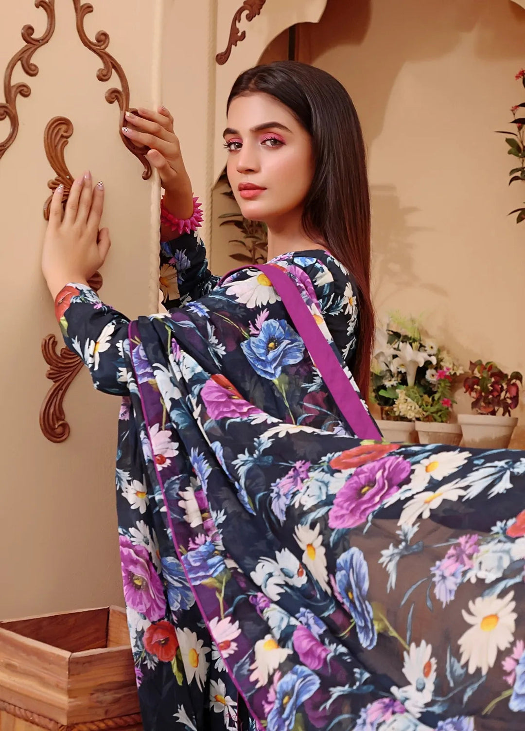 Feathers Pret Printed Lawn 3 Piece Suit Maya