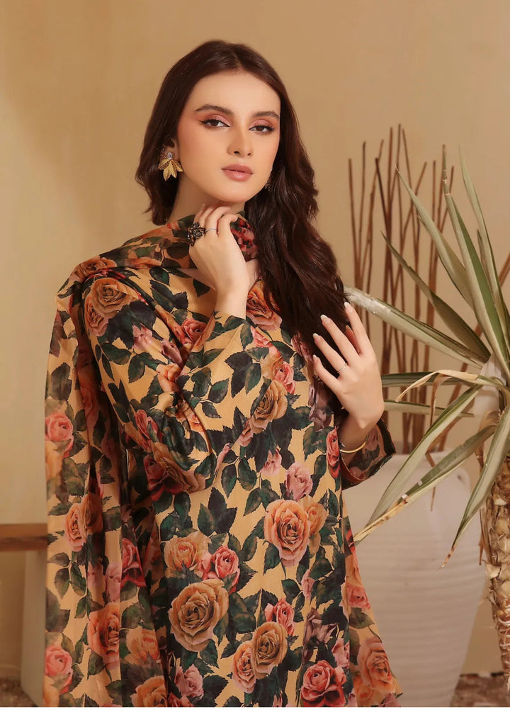 Feathers Pret Printed Lawn 3 Piece Suit Millie