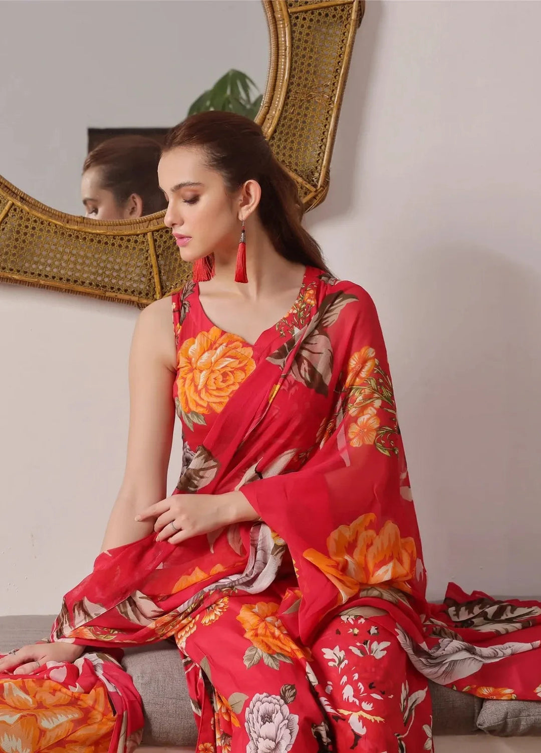 Feathers Pret Printed Lawn 3 Piece Suit Nancy