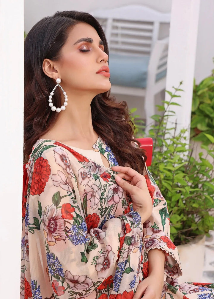 Feathers Pret Printed Lawn 3 Piece Suit Nirmal