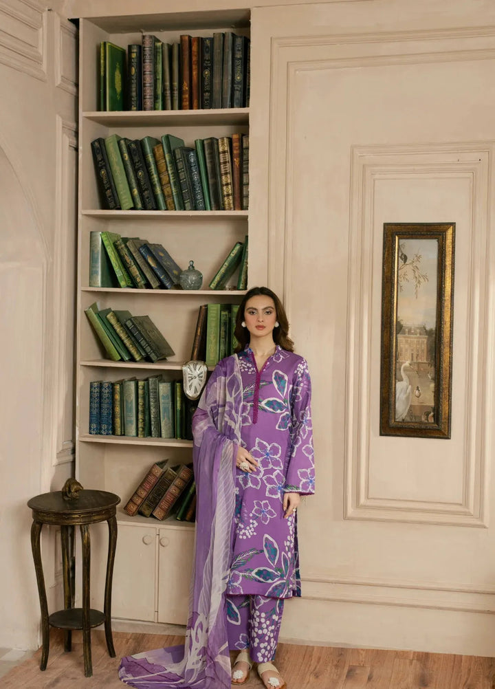 Feathers Pret Printed Lawn 3 Piece Suit Norq