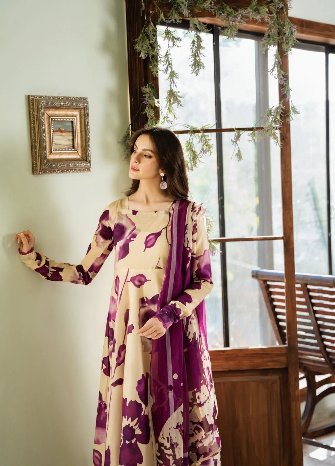 Feathers Pret Printed Lawn 3 Piece Suit Nuage