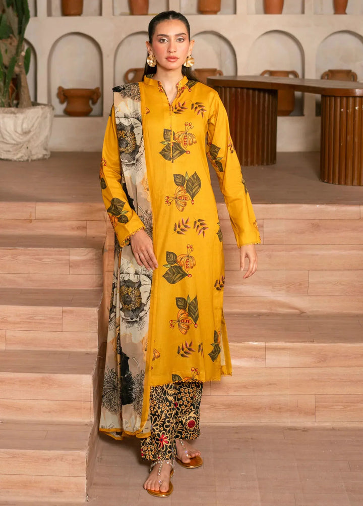 Feathers Pret Printed Lawn 3 Piece Suit Orlin