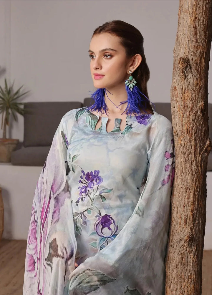 Feathers Pret Printed Lawn 3 Piece Suit Primerose