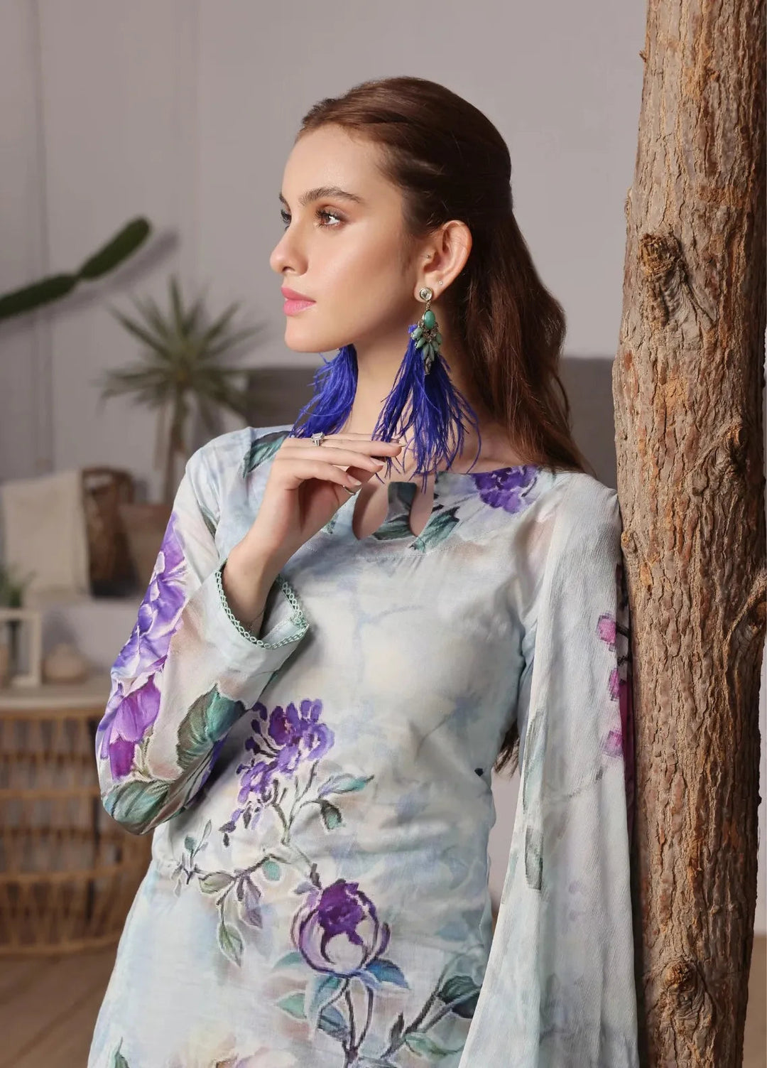 Feathers Pret Printed Lawn 3 Piece Suit Primerose
