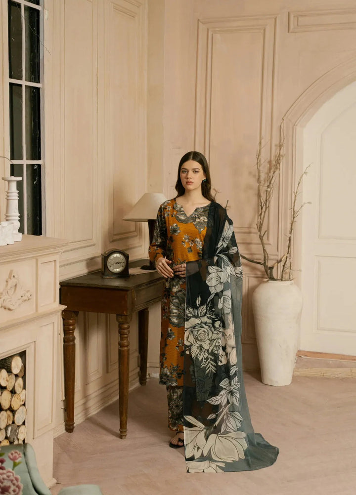 Feathers Pret Printed Lawn 3 Piece Suit Revyn